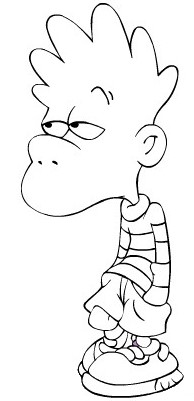 coloriage vomito mains dans les poches